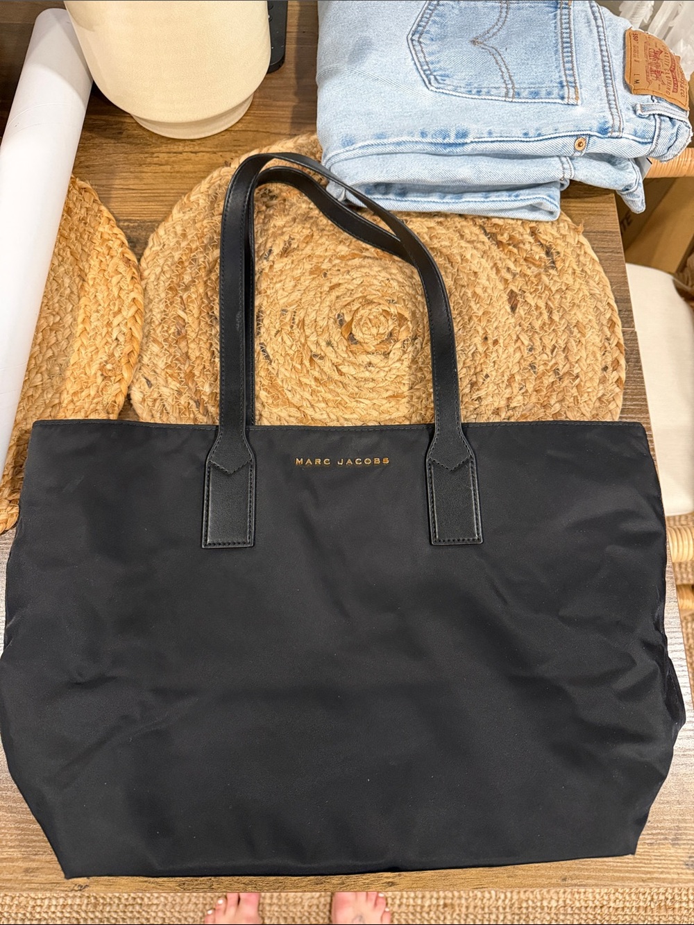 Marc Jacobs Black Nylon Tote
